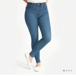 Everlane High Rise Authentic Stretch Skinny Jeans, True Blue size 32